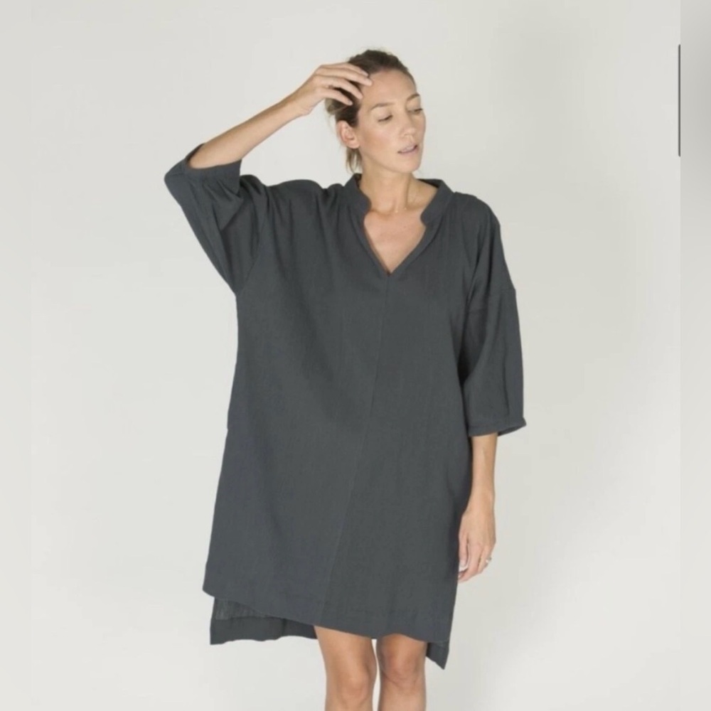 ILANA KOHN Ava Dress Charcoal Gray Size XS